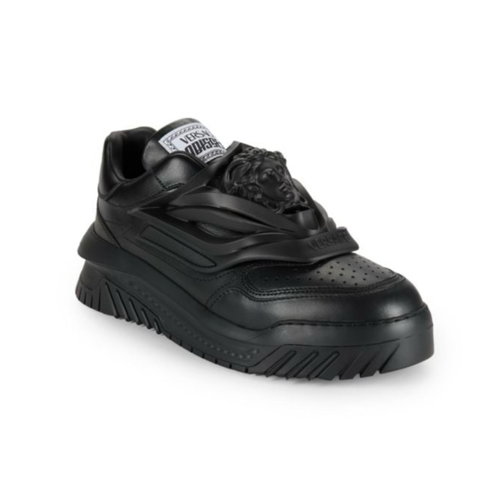 VERSACE Logo Low Top Slip On Sneakers
